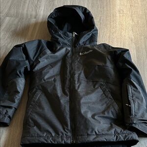 Columbia Kids Black Raincoat with Hood